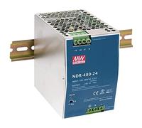 Mean Well NDR-480-24 AC-DC Fuente de alimentación de Carril DIN de Salida única