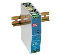 Mean Well NDR-75 Series NDR-75-12 - Riel DIN industrial de salida única de 12 V y 75 W (NDR-75-12)