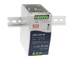 MEAN WELL SDR-240-48 240W 48V 5A Alimentación de DIN Rail DIN-Rail