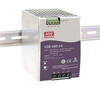 Mean Well TDR-480-24 Series TDR-480-24V - Carril DIN trifásico industrial de 480 W con función PFC (TDR-480-24)