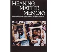 Meaning Matter Memory: Selections from the Studio Museum in Harlem Collection (ART)