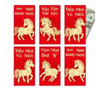 Meaningful Celebration Symbol: The red color represents good fortune and happiness, making these envelopes an ideal choice for traditional gifting at Tet, birthdays, or family events that express love