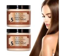 Meanju 2 piezas Tratamiento mágico nutritivo,Máscara avanzada de tratamiento capilar de queratina molecular,5 segundos para restaurar el cabello suave