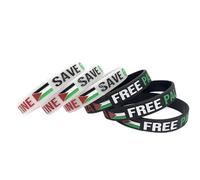 Meanju 6 pulseras de la bandera de Palestina, unisex, ideal para familiares y amigos que aman Palestina.