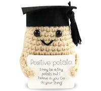 Meanju Mini Patata Positiva Divertida,Patata Positiva de Punto Lindo Creativo Positive Potato,Mini Muñeca de Lana Creativa,para Regalos de Cumpleaños Estímulo (Curry Ligero-C)