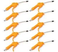 MEANLIN 10PCS Pistola de soplido de aire,longitud total 255mm,pistola de limpieza neumática con boquilla curva de 100mm,pistola sopladora de polvo para compresor de aire para limpieza