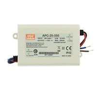 MeanWell - Transformador LED CC APC-25-350 350 350 mA 25 V-70 V CC 25 W corriente constante IP42