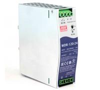 MeanWell WDR-120-24 Alimentación 24V 5A De Barra din