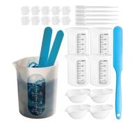 Measuring Cup Tool Set Silicone Measuring Cups Mixing Tools Craft Supplies | Epoxy Resin Mixing Cup Non-Stick Silicone Resin Measuring Cups Tool Kit For Pouring Epoxy Crafts Kitchen Counter Aromatherapy