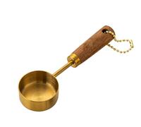 Measuring Cups - 4 Inch Stainless Steel Measuring Spoon | Stainless Steel Solid Wood - 14ml Durable Food-Grade Measurings Cups for Precise Seasoning Baking Cooking Organization Ideal for All Kitchens