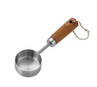 Measuring Cups - 4 Inch Stainless Steel Measuring Spoon | Stainless Steel Solid Wood - 14ml Durable Food-Grade Measurings Cups for Precise Seasoning Baking Cooking Organization Ideal for All Kitchens