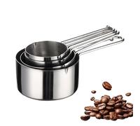 Measuring Cups Set - 4-Piece Double-Scale Measuring Gadgets For Kitchen Cooking & Baking | Nesting Cups For Dry & Liquid, Coffee, Milk, Oil, Sugar, Rice, Flour, Condiments