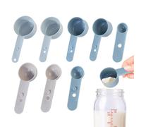 Measuring Spoon Set - Mango largo para chef Measuring Spoons With Scale | 8 piezas Stackable Cooking Scoops | Measurings Spoons Cooking Home For Baking Kitchen Home Chef Milk Powder Dough