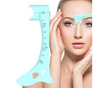 Measuring Stencil, Soft Silicone Guide, Quick Eye Makeup, Brow Shaping Aid, Perfect Eyeliner Application, Lip Lines Locator, 1 Pair Pink Beauty Assistant