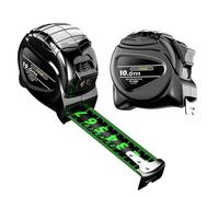 Measuring Tape - 32.8Ft Retractable Ruler | Self Locking Double Side Scale with Fluorescent Markings & Portable Design for Woodworking, Construction, Agricultural Projects, DIY Tasks and Daily Home Im