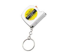 Measuring Tape, Retractable Small Measure, Self-Locking Mechanism Easy Markings Steel Material PP Compact Rust Proof, Metric Ruler for Home Men Workshop Carpenter, 1.54x0.55x1.42Inches, Black, White