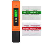 Measury Medidor de pH para Piscina, medidor de pH para Piscina, medidor de pH Digital, medidor de pH de Vino, Agua y orina, 0,00 - 14,00 pH, medidor de Cuchillos