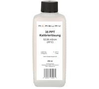 Measury Solución de calibración 35 PPT - Fabricado en Alemania, Salinity Reference 250 ml, líquido de calibración 53,06 mS/cm NaCl