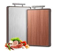 Meat Cutting Board, Non-Slip Cutting, 16.53x10.43x0.86inches, Double Sided Boards, Easy Clean, Black, 1 Piece, Vegetables, Pastry, Bread, Sushi, Raw, Cooked, Home, Restaurant, Commercial