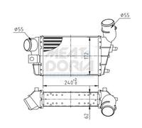 MEAT & DORIA Enfriador de Aire de Carga LLK para Alfa Romeo GT 1.9 JTD 147 937