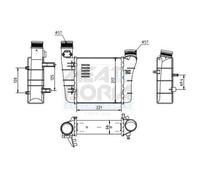 MEAT & DORIA Enfriador de Aire de Carga LLK para Audi A4 Avant 2.0 TDI