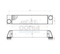 MEAT & DORIA Enfriador De Aire De Carga LLK Para BMW 7er 730 Ld 730d Range E65