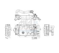 MEAT & DORIA Enfriador de aire de carga LLK para Toyota Yaris 1.4 D-4D Verso S