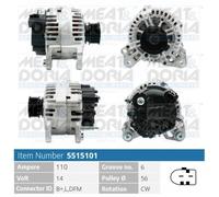 MEAT & DORIA Generador De Luz 110 A 14 V Para VW Touran 1T1 1T2 Passat