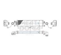 MEAT & DORIA Intercooler Llk para Mercedes Clase B Clase A Infiniti W242
