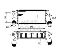 MEAT & DORIA Ladeluftkühler LLK para Ford Ecosport Fiesta VI 1.0 EcoBoost JK