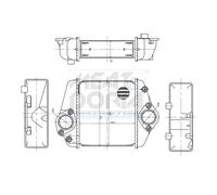 MEAT & DORIA Ladeluftkühler LLK para Mazda CX-7 2.2 MZR-CD 6 Kombi ER GH