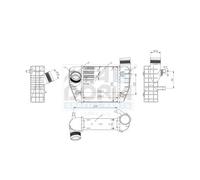 MEAT & DORIA Ladeluftkühler para Audi A6 Avant 2.0 TFSI 4F5 C6 4F2 LLK