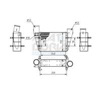 MEAT & DORIA Refrigerador de Aire de Admisión LLK para VW Passat 1.9 TDI