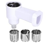Meat Grinder Outlet with Slicing and Shredding Blades, Stainless Steel Food Chopper Accessories for 5# Electric Meat Grinders, Includes Pour Stick and 3 Mesh Sizes