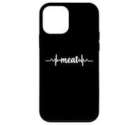 Meat Heartbeat ECG | Burger Steak Bacon Lover Carnivore Carcasa para iPhone 12 mini