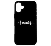 Meat Heartbeat ECG | Burger Steak Bacon Lover Carnivore Carcasa para iPhone 16 Plus