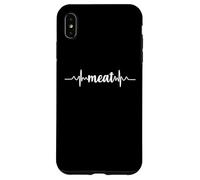 Meat Heartbeat ECG | Burger Steak Bacon Lover Carnivore Carcasa para iPhone XS Max
