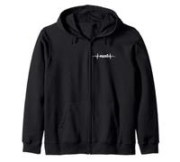 Meat Heartbeat ECG | Burger Steak Bacon Lover Carnivore Sudadera con Capucha