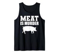 Meat Is Murder Educador de Salud Vegano Camiseta sin Mangas