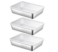 Meat Keeper for Refrigerator - Multi Piece Fridge Organizer Box, Leak Proof Sealed Lid, Premium Steel Construction, Compact Stackable Containers | Storage Solution, Produce Keeper, Pantry Organization