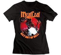 Meat Loaf Bat out of Hell Print Unisex T-Shirts Men tee Cotton Tops Black Shirt 3XL