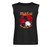 Meat Loaf Bat Out of Hell Vest Tank T-Shirt Men's Black Unisex Sleeveless Tops Tee, Negro , S