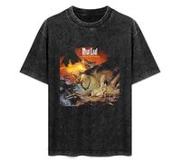 Meat Loaf Monster is Loose 3 Bats Tour Vintage Washed tee Unisex Short Sleeve Size 3XL