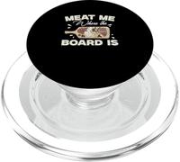 Meat Me Where The Board Is Cocina francesa Charcutería Artista PopSockets PopGrip para MagSafe