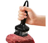 Meat Tenderizer - Stainless Steel Needle Meat | Ergonomic Non-Slip Grip Tenderizer Tool | Dual-Sided, Dishwasher Safe, For Steak Chicken Pork Cutlets, Kitchen Tool With Hole