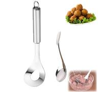 Meatball Maker Spoon Stainless Steel Non-Stick Creativity Meatball Maker | Meat Baller with Anti-Slip Handles,Creative Scoop with Hole, DIY Kitchen Cooking Tools for Quick Cooping Meatballs,Fish Balls