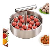 Meatball Maker, Stainless Steel Meatball Mould, 6/12 Kitchen Meat Ball Maker Tool for Beef Pork Chicken Shrimp Falafel, Dishwasher Safe Food-Grade Cooking Utensil (L（12 meatballs）,Thickened-1pc)