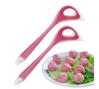 Meatballs Makers, herramientas para hacer bolas de carne - Bolas de carne recubiertas antiadherentes, 2 piezas | Albóndigas simples Mango cómodo, herramienta práctica para la producción de carne