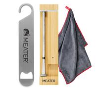 MEATER Pro Bundle: Termómetro inalámbrico inteligente para carne con WiFi integrado, paño de microfibra de edición limitada y abrebotellas | Gran alcance para asar a la parrilla, ahumar, asar al horno