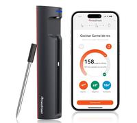Meatmeet Termómetro para carne Wi-Fi | Sonda inalámbrica de largo alcance para horno, parrilla, freidora de aire, barbacoa | Sensores duales | Impermeabilidad IP67